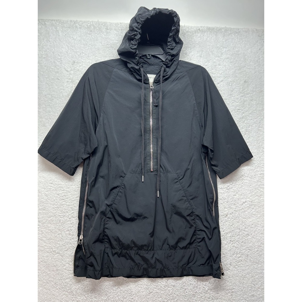 Helmut Lang Womens Size S Half Zip Short Sleeve Hooded Side Zip Jacket (V2)